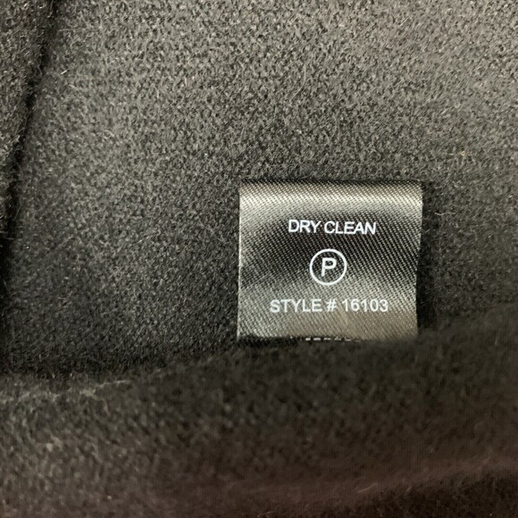 360 Cashmere Women's Sweater Medium Gray Black White 100% Cashmere Cowl Neck - Picture 9 of 11